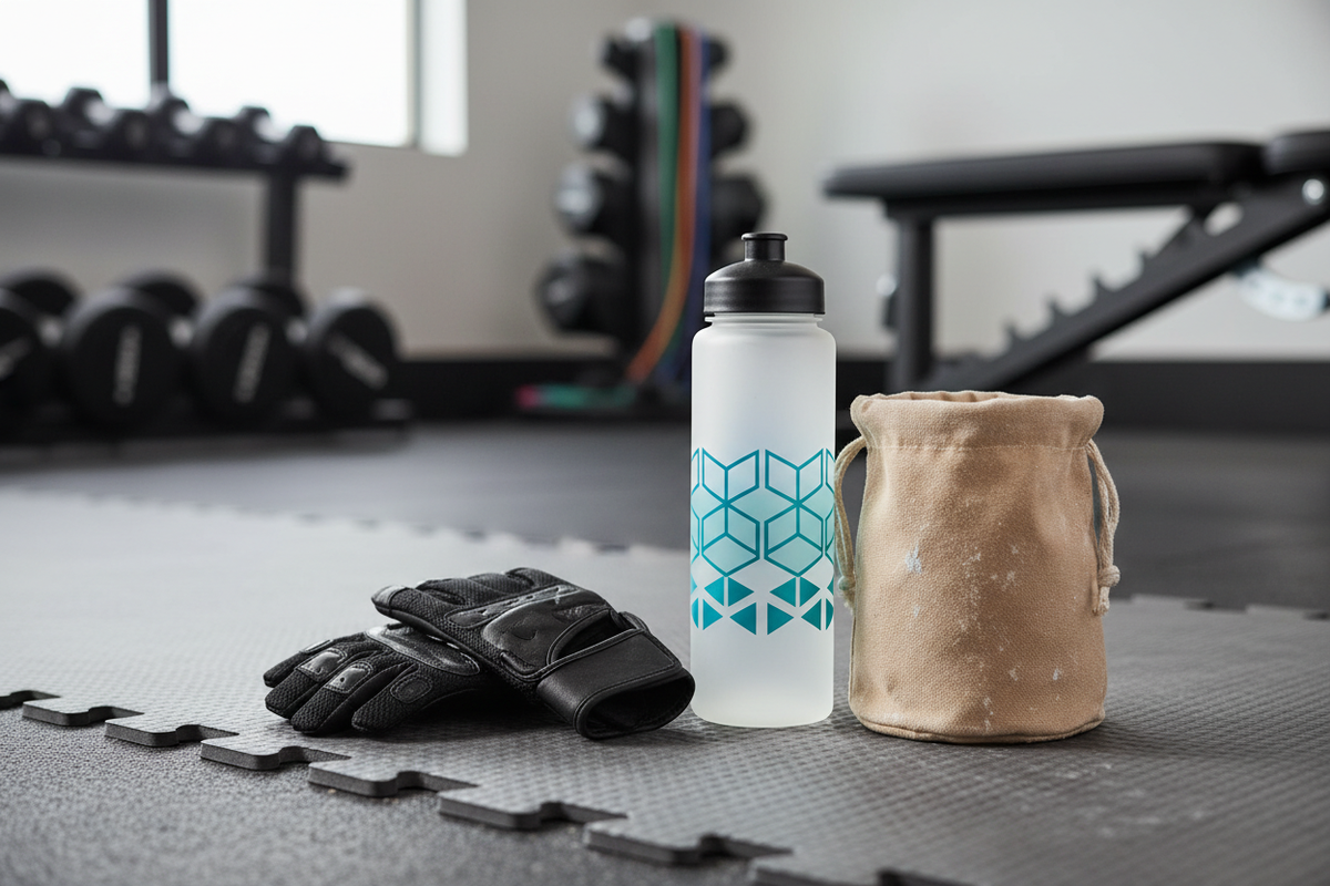 gants de fitness antidérapants— ambiance lifestyle